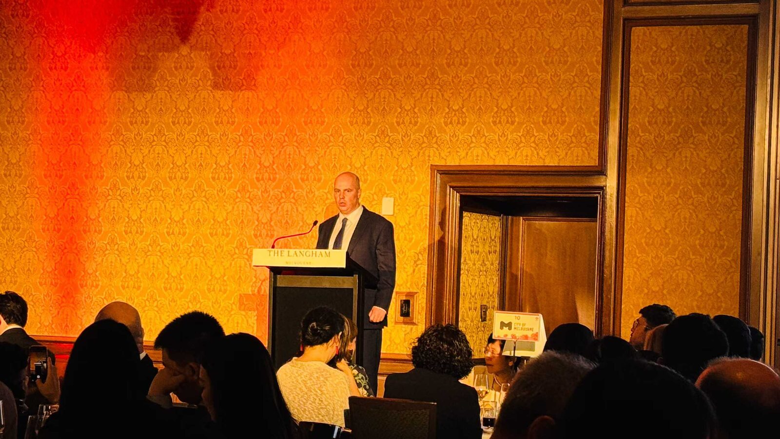 Address to guests during the evening